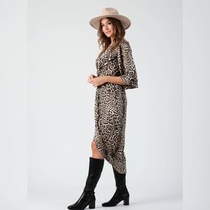 Lucca Couture Cheetah Leopard Print Dress Size M Excellent Condition!